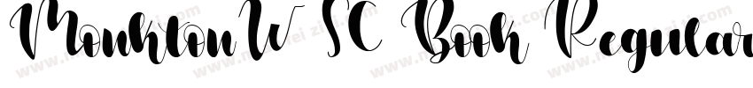 MonktonW01SC Book Regular字体转换